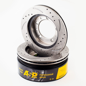 Диск тормозной вентилируемый (2 шт) УАЗ 3160 и модификации ASP Sport перфорация и проточка 550203S