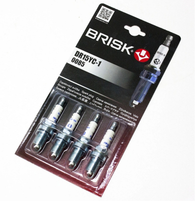 Свеча зажигания BRISK Super LR15YC-1 (комплект 4 шт)